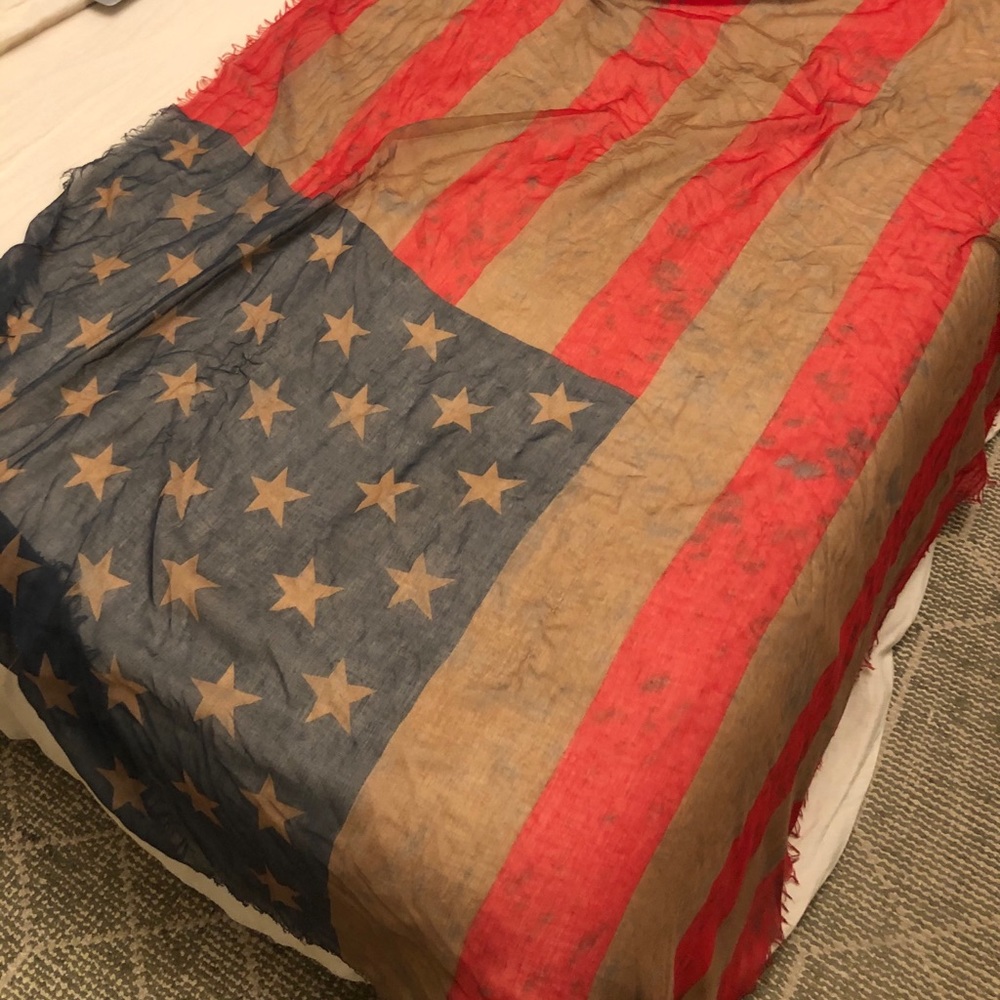 Free People American flag scarf